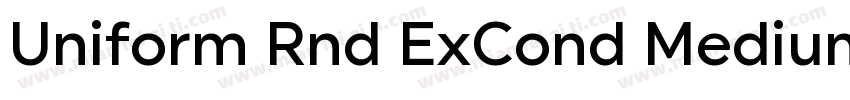 Uniform Rnd ExCond Medium Regular字体转换